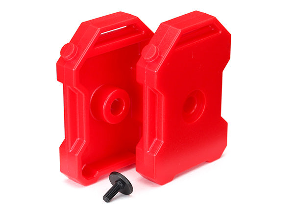 8022 TRAXXAS FUEL CANISTERS (RED) (2)