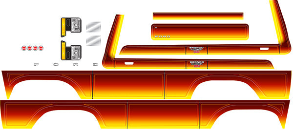 8078 TRAXXAS DECAL SHEET BRONCO SUNSET