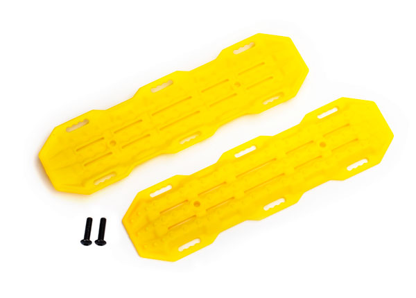 8121A TRAXXAS TRACTION BOARDS, YELLOW/ MOUNTING HARDWARE