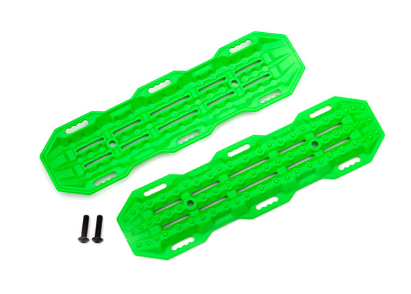 8121G TRAXXAS TRACTION BOARDS GREEN/ MOUNTING HARDWARE