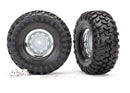 8166 TRAXXAS TIRES & WHEELS ASS GLUED 1.9 CHROME (2)