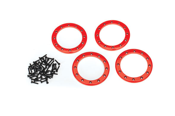 8168R TRAXXAS BEADLOCK RINGS RED (2.2")