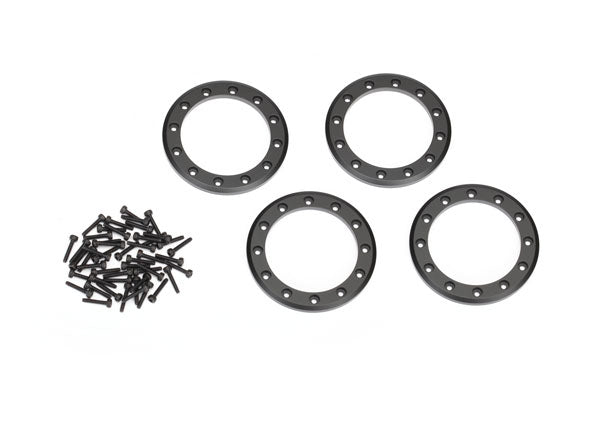 8168T TRAXXAS BEADLOCK RINGS BLACK (2.2")