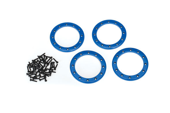 8168X TRAXXAS BEADLOCK RINGS BLUE (2.2")