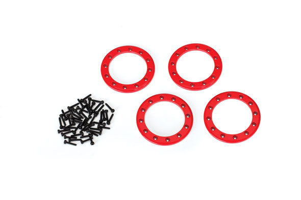 8169R TRAXXAS BEADLOCK RINGS RED (1.9")