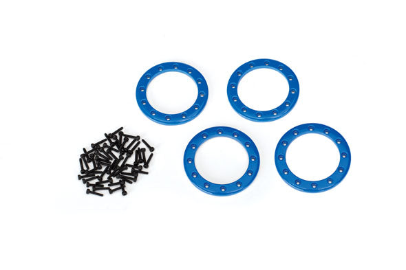 8169X TRAXXAS BEADLOCK RINGS BLUE (1.9")