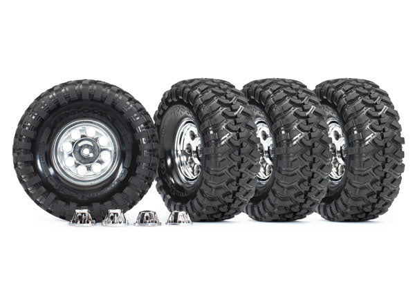 8183X TIRES & WHEELS ASS (1.9 CLASSIC CHRM WHLS CANYON TRAIL 4.6X1.9 TIRES) (4)