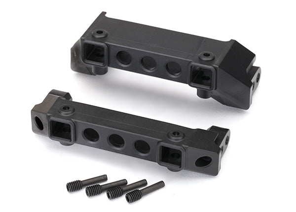 8237 TRAXXAS BUMPER MOUNTS FRONT & REAR/SCREW PINS (4)