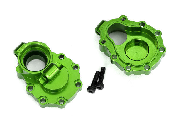 8253G TRAXXAS PORTAL HOUSINGS INNER REAR 6061-T6 ALUM GREEN-ANOD (2)