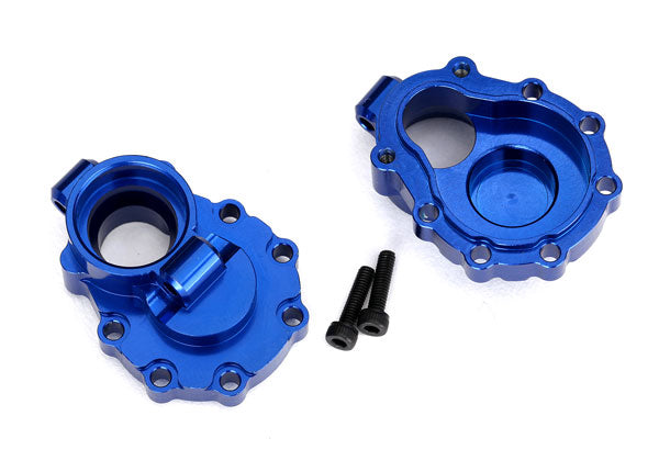 8253X TRAXXAS PORTAL HOUSINGS INNER REAR 6061-T6 ALUM BLUE-ANOD (2)