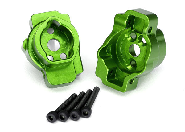 8256G TRAXXAS PORTAL DRIVE AXLE MOUNT REAR 6061-T6 ALUM GREEN-ANOD