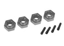8269A TRAXXAS WHEEL HUBS 12MM HEX 6061-T6 ALUM CHARCOAL GRAY-ANOD (4)