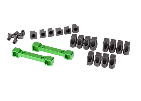 8334G TRAXXAS MOUNTS SUSPENSION ARMS ALUM (GREEN-ANOD) F&R