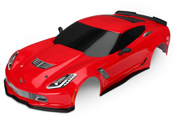 8386R TRAXXAS BODY CHEVROLET CORVETTE Z06 RED