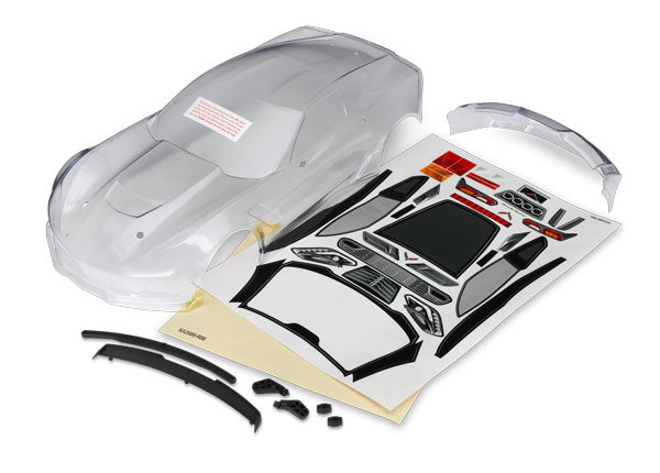 8386 TRAXXAS BODY CHEVROLET CORVETTE Z06 CLEAR