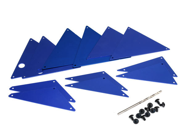 8434X TRAXXAS TUBE CHASSIS INNER PANELS ALUM BLUE