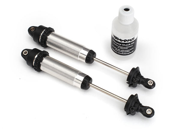 8460 TRAXXAS SHOCKS GTR 139MM SILVER ALUMIN