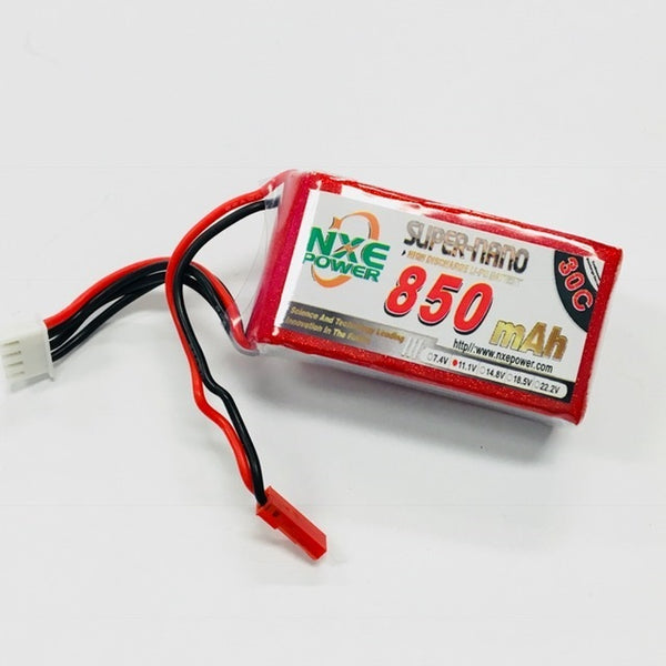 850SC303SJST NXE 11.1v 850mah 30c Soft case w/JST