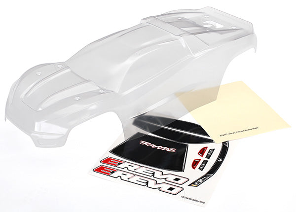 8611 TRAXXAS BODY E-REVO (CLEAR REQ PAINT)