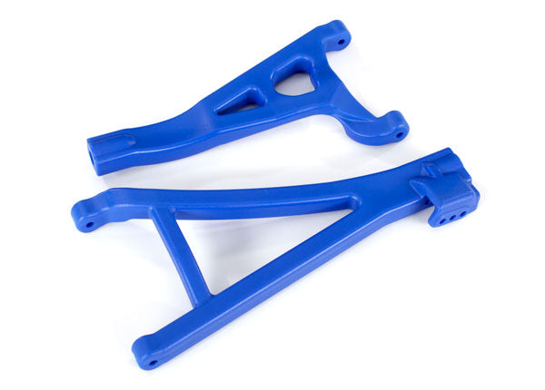 8631X TRAXXAS SUSPENSION ARMS BLUE FRONT (RIGHT) HEAVY DUTY UPPER (1)/ LOWER (1)