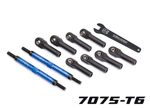 8638X TRAXXAS TOE LINKS E-REVO VX BLUE-ANOD 144MM (2)