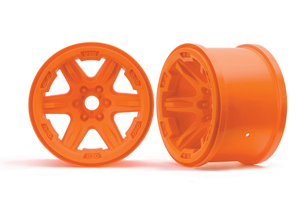 8671A TRAXXAS WHLS 3.8 (ORANGE) (2) (17MM SPLINED)