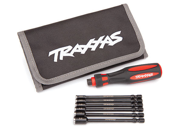 8719 TRAXXAS SPEED BITS COMPLETE NUT DRIVER SET WITH POUCH 1/4 "DRIVE"