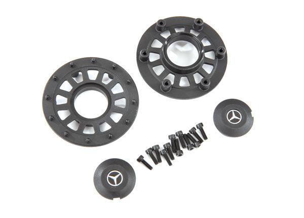 8875 TRAXXAS CTR CAPS (2)/ BEADLOCK RINGS (2) (REQUIRES 8255A EXTENDED STUB AXLE)