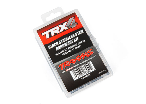 8894 TRAXXAS HARDWARE KIT BLACK STAINLESS STEEL TRX-4