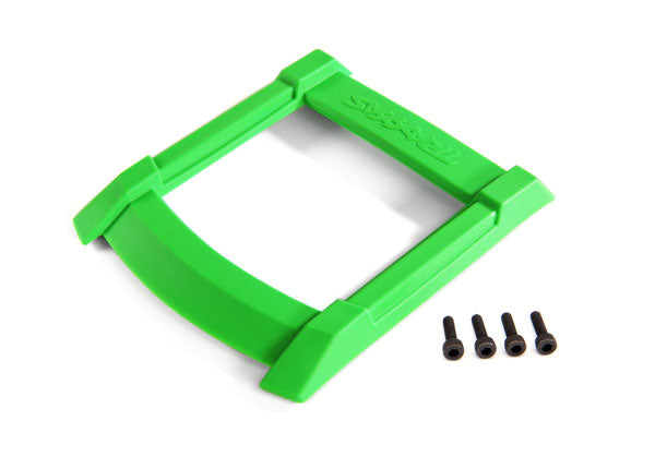 8917G TRAXXAS SKID PLATE ROOF (BODY) GREEN/ 3X12MM CS (4)