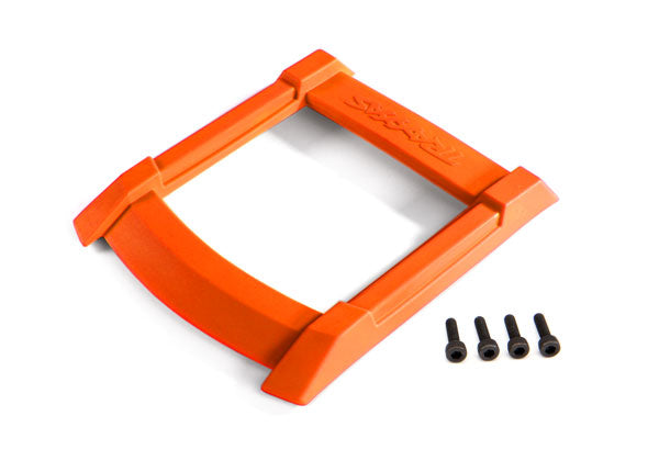 8917T TRAXXAS SKID PLATE ROOF (BODY) ORANGE/ 3X12MM CS (4)