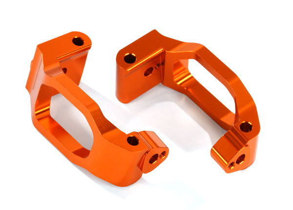 8932A TRAXXAS CASTER BLOCKS (C-HUBS) 6061-T6 ALUM (ORANGE-ANOD) L&R