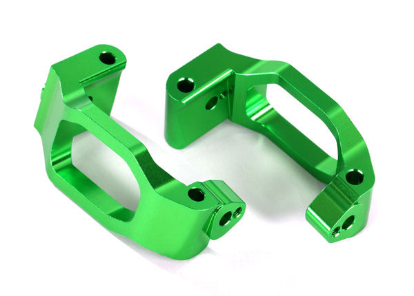 8932G TRAXXAS CASTER BLOCKS (C-HUBS) 6061-T6 ALUM (GREEN-ANOD) L&R