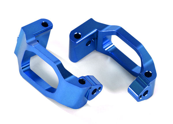 8932X TRAXXAS CASTER BLOCKS (C-HUBS) 6061-T6 ALUM (BLUE-ANOD) L&R