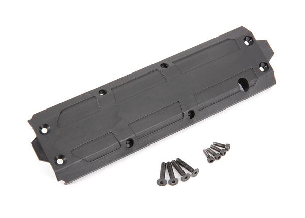 8945R TRAXXAS SKIDPLATE CENTER/ 4X20 CCS (4)/ 3X10 CS (4)