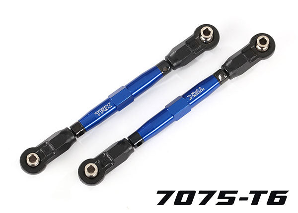 8948X TRAXXAS TOE LINKS FRONT (TUBES BLUE-ANOD 7075-T6 ALUMN) (88MM) (2)/ ROD ENDS REAR (4)/ ROD ENDS FR