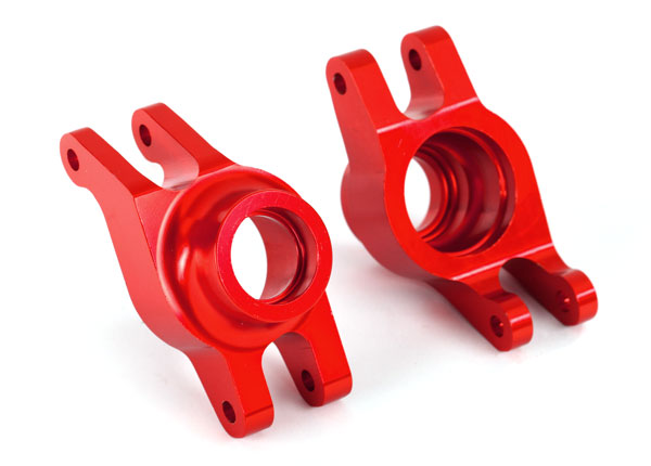 8952R TRAXXAS  CARRIERS STUB AXLE (RED 6061-T6 ALUM R X2)