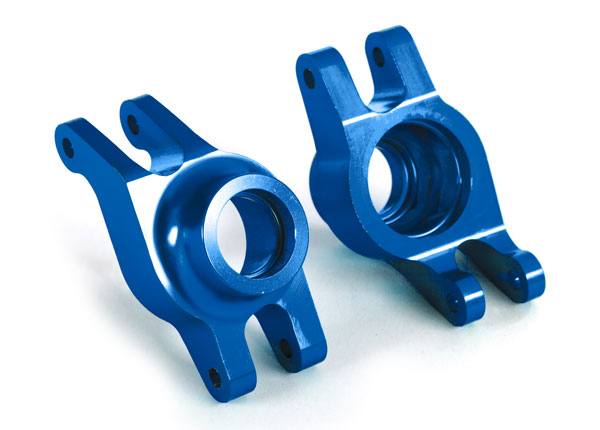 8952X TRAXXAS CARRIERS STUB AXLE (BLUE-ANOD 6061-T6 ALUM) REAR (2)