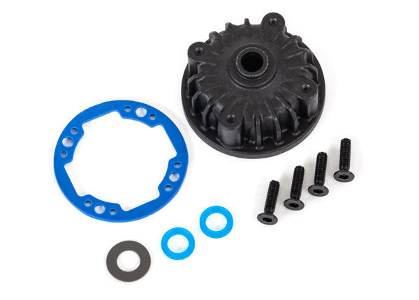 9081 TRAXXAS HOUSING CENTER DIFFERENTIAL/ X-RING GASKETS (2)