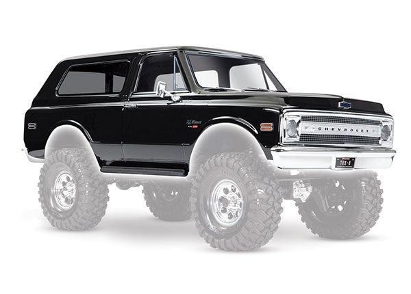 9112X TRAXXAS BODY CHEVROLET BLAZER (1969) COMPLETE (BLACK)