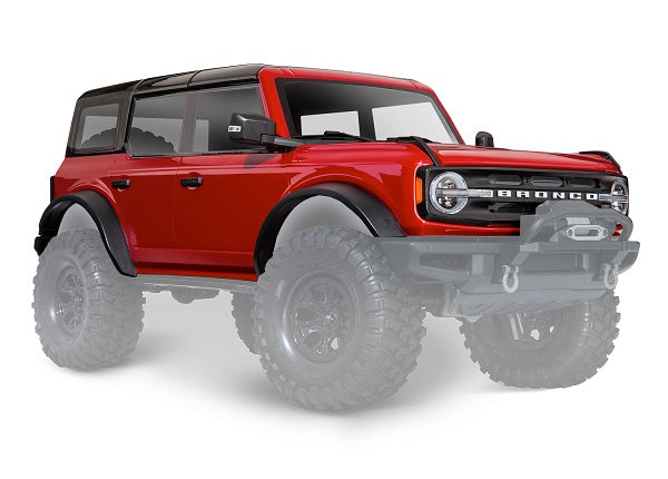 9211R TRAXXAS BODY FORD BRONCO (2021) COMPLETE RAPID RED