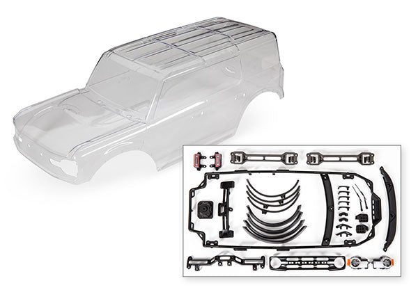 9211 TRAXXAS BODY FORD BRONCO (2021) OXFORD - CLEAR