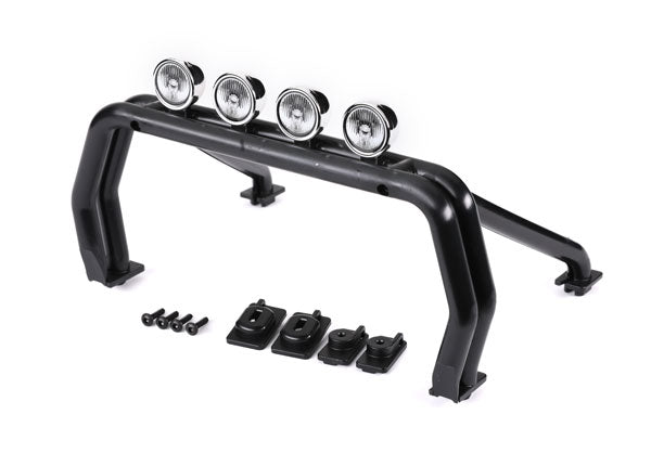 9262R TRAXXAS ROLL BAR ASSM (BLK)/MOUNTS (L&R)