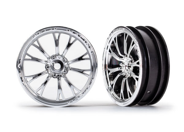 9472R TRAXXAS WHEELS WELD CHROME (FRONT) (2)