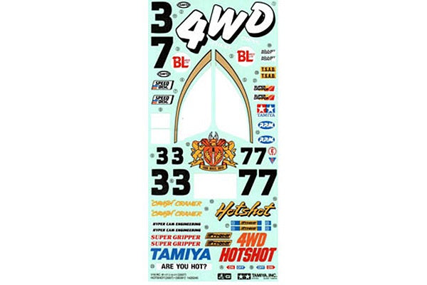 19495516 TAMIYA STICKER FOR 58391