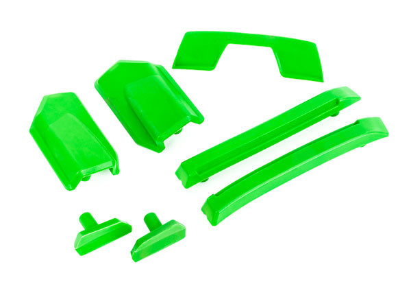 9510G TRAXXAS BODY REINFORCEMENT SET GREEN/ SKID PADS (ROOF) (FITS