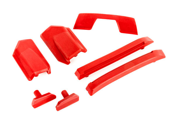 9510R TRAXXAS BODY REINFORCEMENT SET RED/ SKID PADS (ROOF)(FITS #9511 BODY)