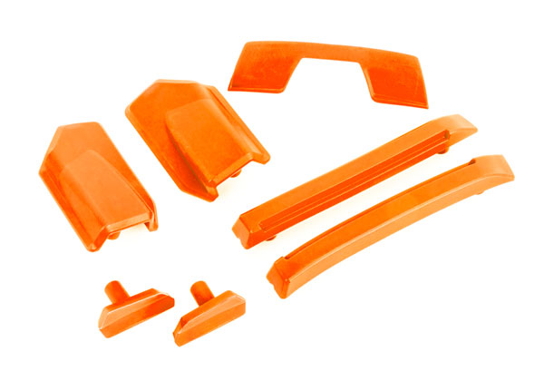 9510T TRAXXAS BODY REINFORCEMENT SET ORANGE/ SKID PADS (ROOF) (FITS #9511 BODY)