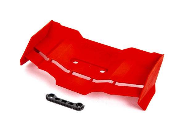 9517R TRAXXAS WING/ WING WASHER (RED)/ 4X12MM FCS (2)