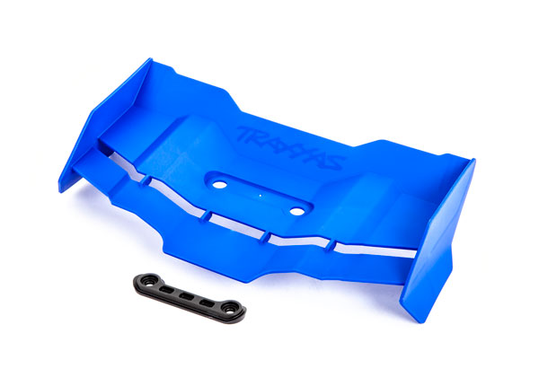 9517X TRAXXAS WING/ WING WASHER (BLUE)/ 4X12MM FCS (2)